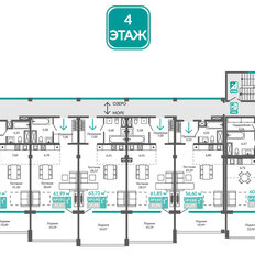 Квартира 60,6 м², 1-комнатные - изображение 2