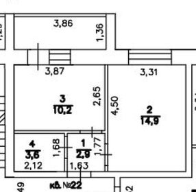 Квартира 40 м², 1-комнатная - изображение 1