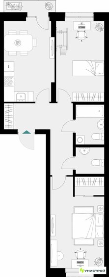 65,1 м², 2-комнатная квартира 20 919 000 ₽ - изображение 40