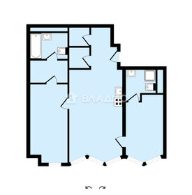 Квартира 84,4 м², 2-комнатная - изображение 1