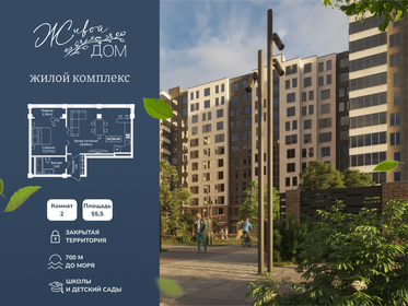 Квартира 55,5 м², 3-комнатная - изображение 1