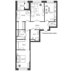 Квартира 80,6 м², 3-комнатная - изображение 2
