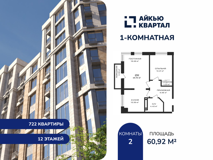 66,8 м², 2-комнатная квартира 10 221 930 ₽ - изображение 43