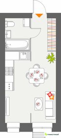 Квартира 25,8 м², студия - изображение 1