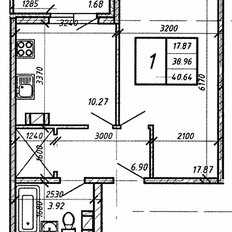 Квартира 39,2 м², 1-комнатная - изображение 3