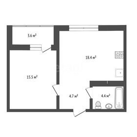 Квартира 46,6 м², 1-комнатная - изображение 1