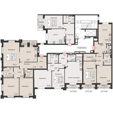 Квартира 77,9 м², 2-комнатная - изображение 2