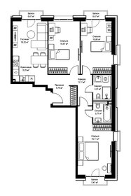 Квартира 92,8 м², 3-комнатная - изображение 2