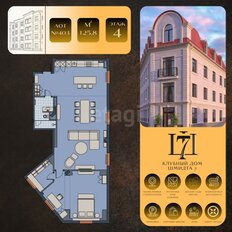 Квартира 142,2 м², 3-комнатные - изображение 5