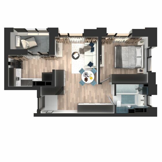 49,4 м², 1-комнатная квартира 13 125 204 ₽ - изображение 64