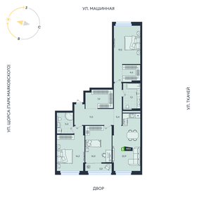Квартира 117,1 м², 3-комнатная - изображение 1