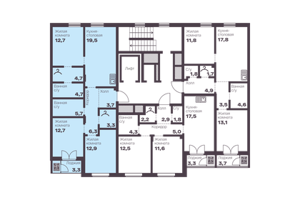 Квартира 86,2 м², 3-комнатная - изображение 2