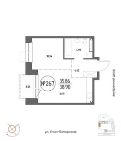 Квартира 38,9 м², 1-комнатная - изображение 1