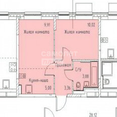 Квартира 32,2 м², 1-комнатная - изображение 2