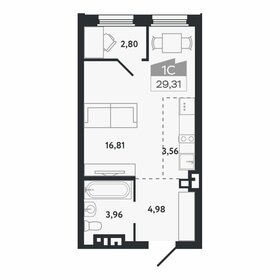 Квартира 29,3 м², студия - изображение 1