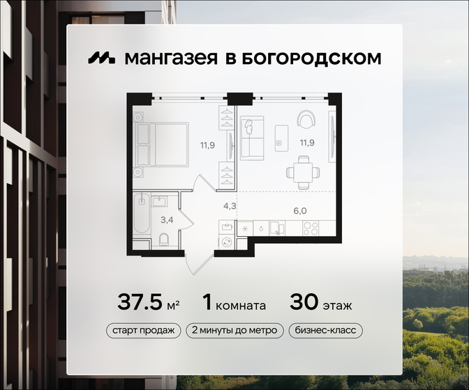 31,3 м², 1-комнатная квартира 13 562 290 ₽ - изображение 36