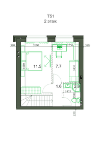Квартира 48,2 м², 2-комнатная - изображение 2