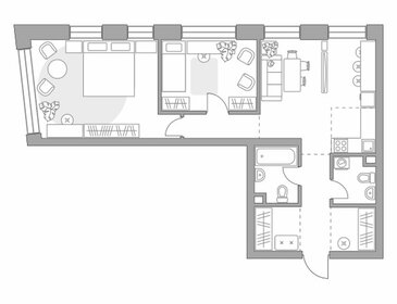 Квартира 75,1 м², 3-комнатная - изображение 1