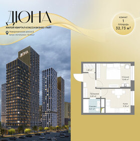 Квартира 32,7 м², 1-комнатная - изображение 1