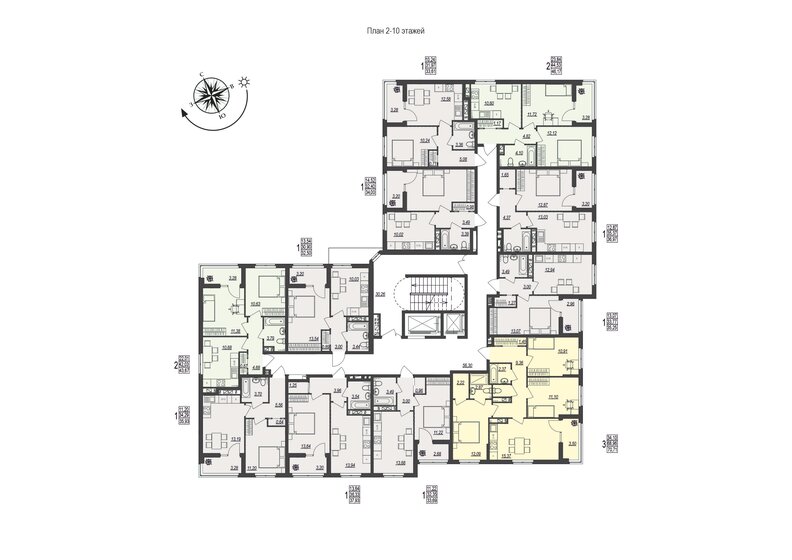 37,8 м², 1-комнатная квартира 5 800 000 ₽ - изображение 105