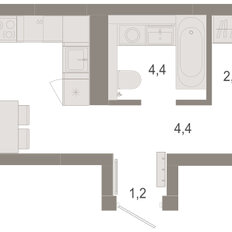 Квартира 47,7 м², 2-комнатная - изображение 2