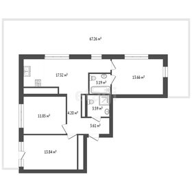 Квартира 138,5 м², 3-комнатная - изображение 1
