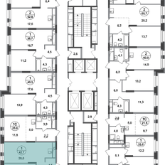 Квартира 42,7 м², 1-комнатная - изображение 2