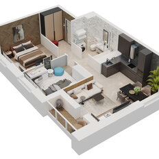 Квартира 57 м², 2-комнатная - изображение 3