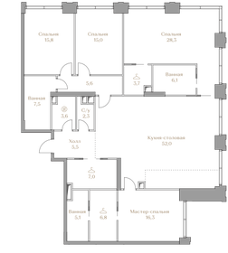 Квартира 180,6 м², 4-комнатная - изображение 1