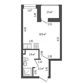 Квартира 28 м², студия - изображение 1