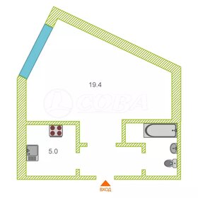 Квартира 26,7 м², студия - изображение 5