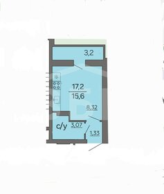 Квартира 17,1 м², студия - изображение 1