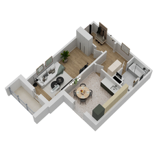 Квартира 36,2 м², 1-комнатная - изображение 4