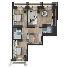 Квартира 68 м², 2-комнатная - изображение 4