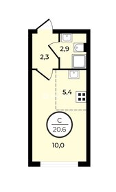 Квартира 20,6 м², студия - изображение 2