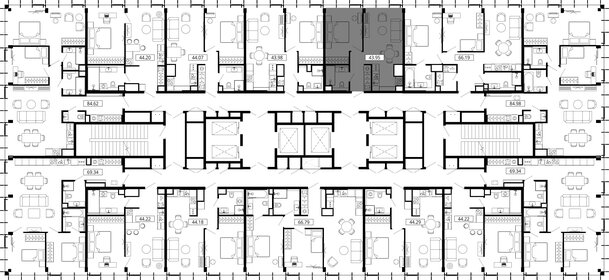 Квартира 43,6 м², 1-комнатная - изображение 3