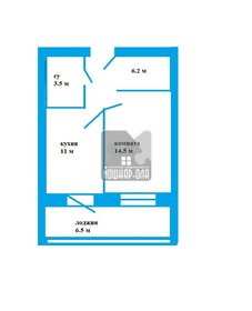 Квартира 41 м², 1-комнатная - изображение 1