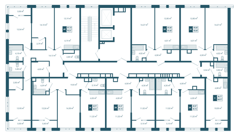 Квартира 45,7 м², 2-комнатная - изображение 2