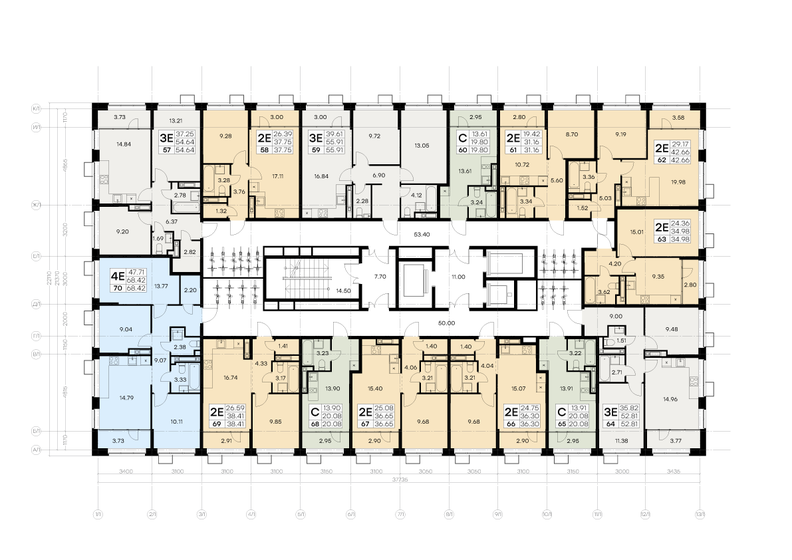 37,8 м², 1-комнатная квартира 6 236 300 ₽ - изображение 20