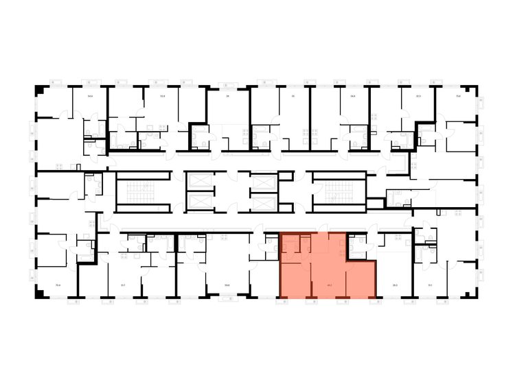 54,9 м², 2-комнатная квартира 13 200 000 ₽ - изображение 141