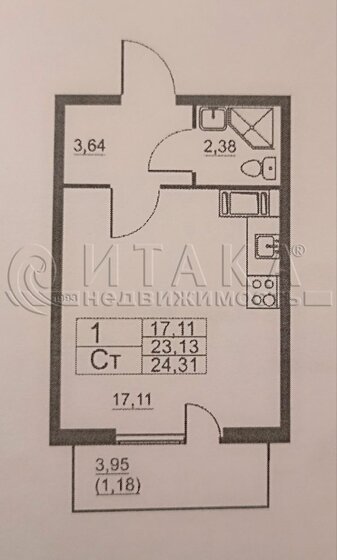 22,9 м², квартира-студия 4 350 000 ₽ - изображение 73
