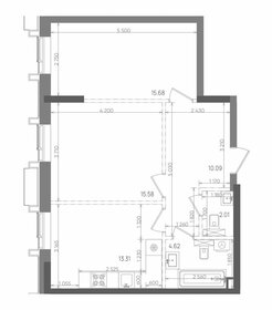 Квартира 61,3 м², 2-комнатная - изображение 1