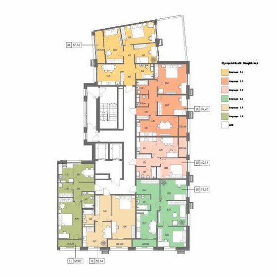63,2 м², 2-комнатная квартира 13 490 000 ₽ - изображение 122