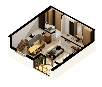 Квартира 58,9 м², 1-комнатные - изображение 1