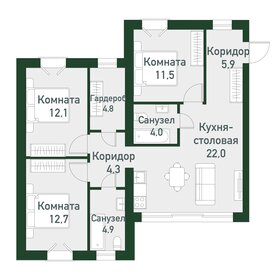 Квартира 83,1 м², 3-комнатная - изображение 1