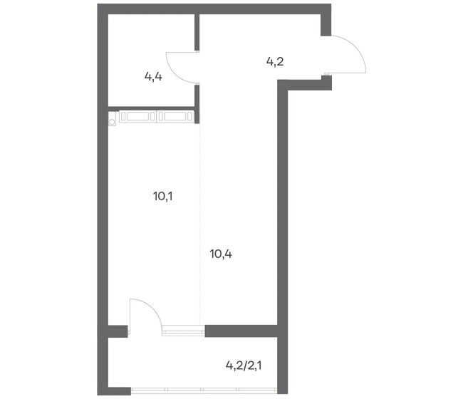 30,2 м², 1-комнатная квартира 5 285 000 ₽ - изображение 13