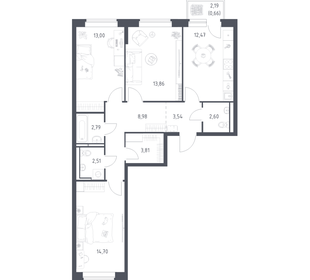 Квартира 78,9 м², 3-комнатная - изображение 1