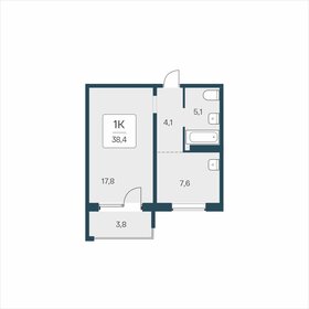 Квартира 38,4 м², 1-комнатная - изображение 1