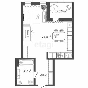 Квартира 35,5 м², студия - изображение 1