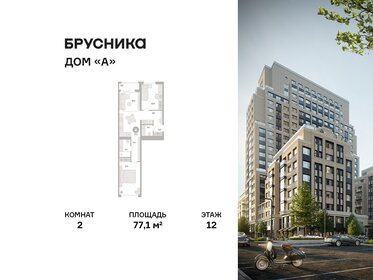 Квартира 77,1 м², 2-комнатная - изображение 1